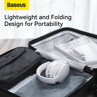 Baseus Encok Bluetooth Headphone Over Ear, D02 Pro Wireless Headphone With Soft Cushion & Foldable, 50H Playtime Gaming Headphones V5.3