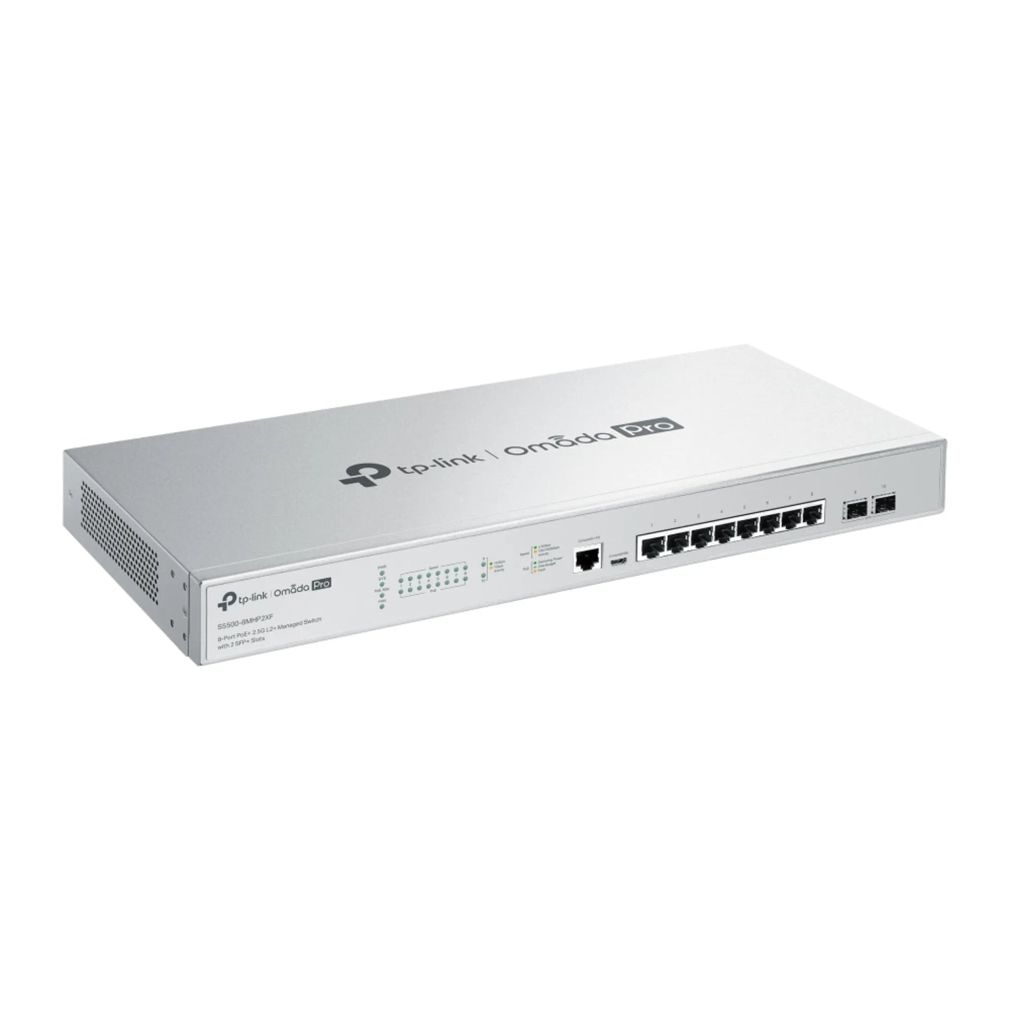 TP-Link Omada Pro S5500-8MHP2XF 2.5G PoE+ Managed Switch