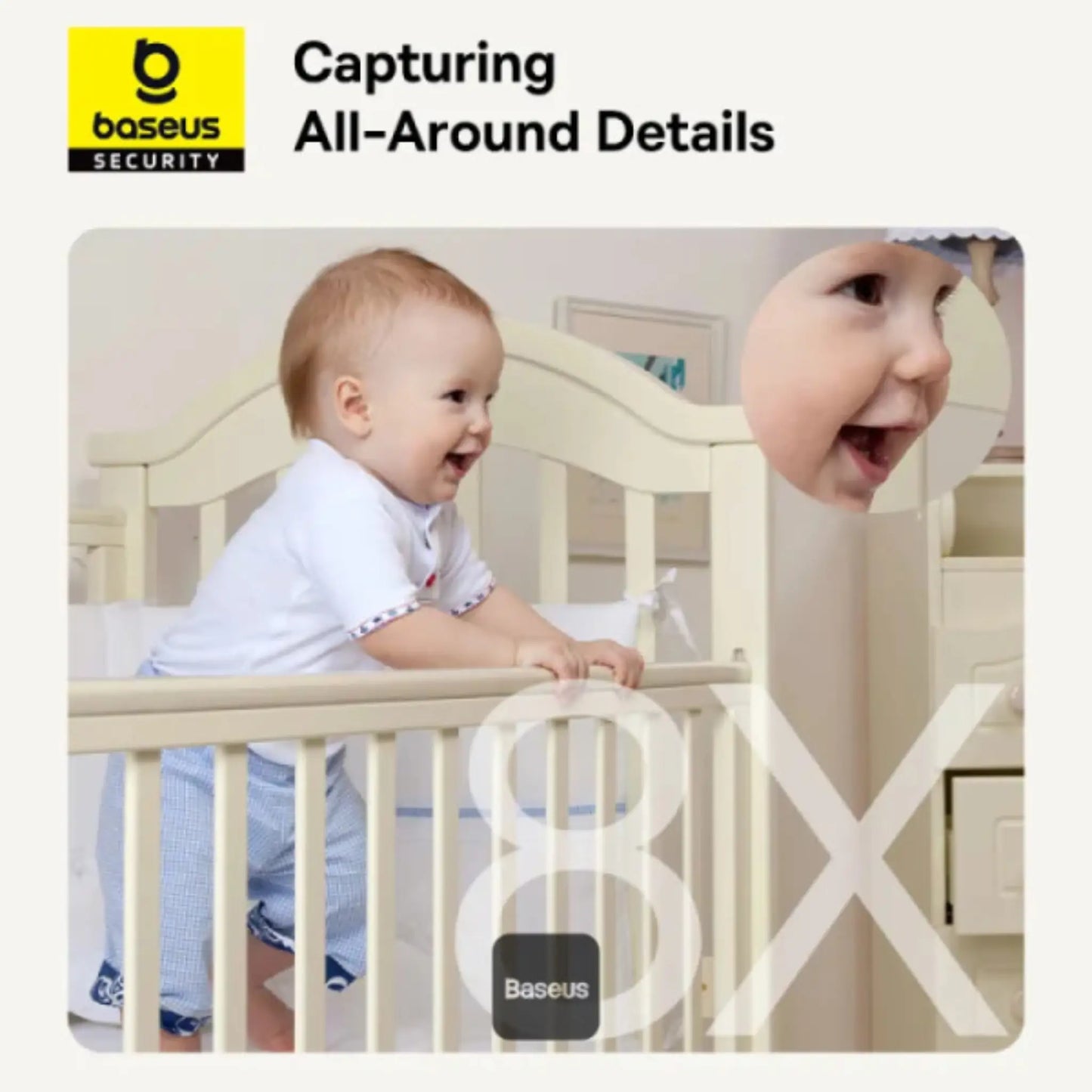 Baseus Security P1 Pro 3K Wi-Fi Indoor Camera | AI Detection & 360° Pan