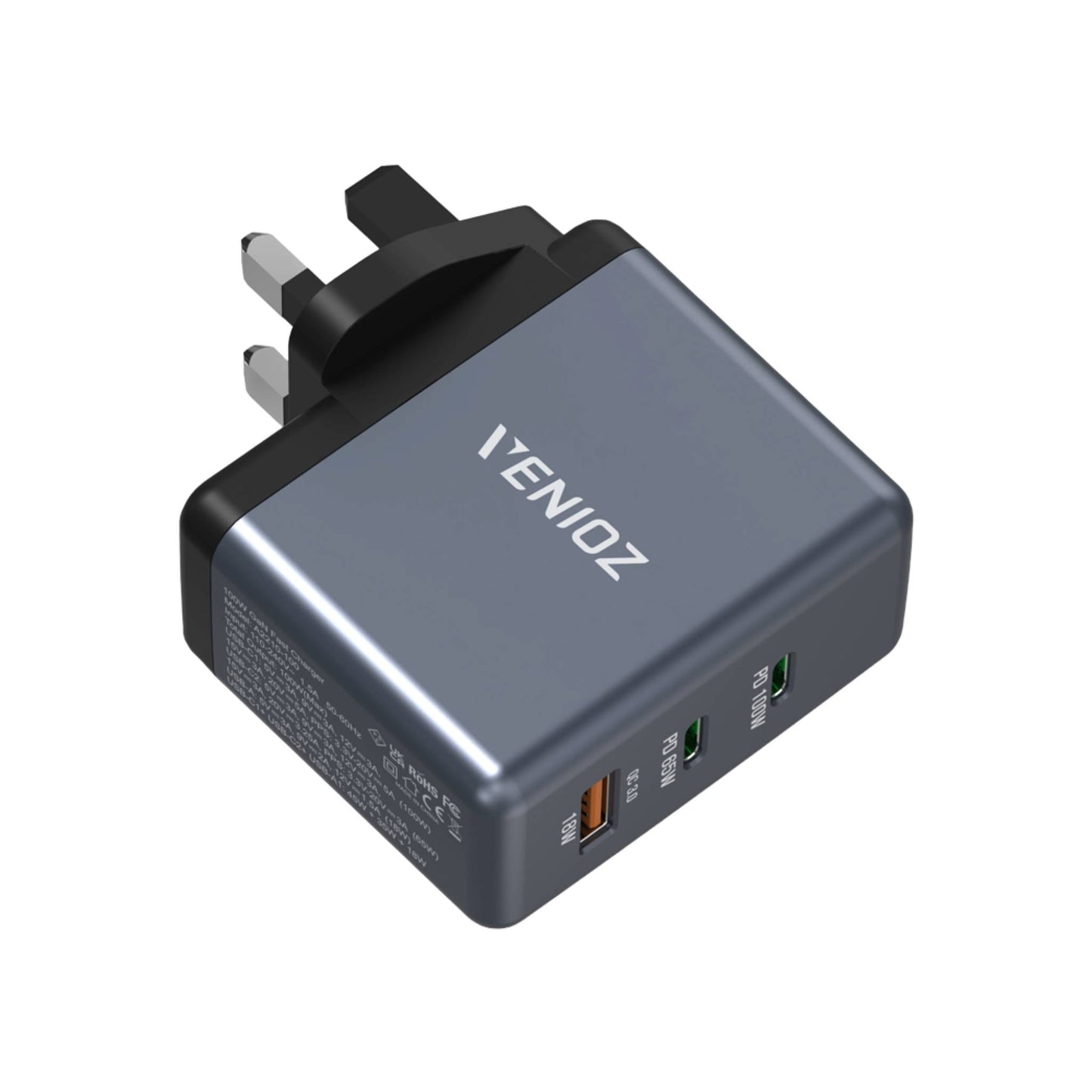 G-Tab VWC 100W GaN Fast Charger | USB-C PD & QC Fast Charging