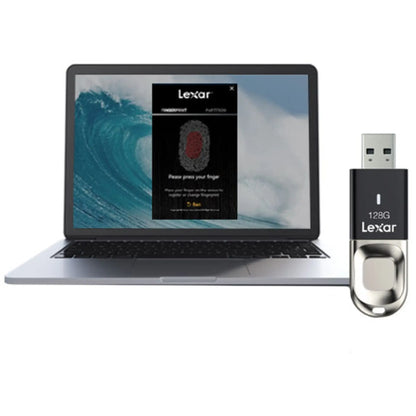 Lexar JumpDrive Fingerprint F35 USB 3.0 Flash Drive – Secure USB with Fingerprint Authentication