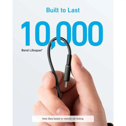 Anker 322 PowerLine USB-C to USB-C Braided Cable 6ft 60W A81F6