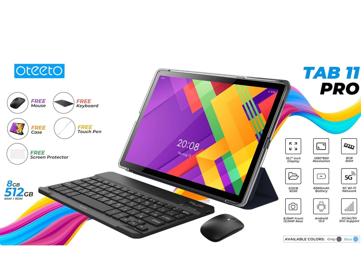 Oteeto TAB 11 Pro 8GB/512GB Bahrain Goods