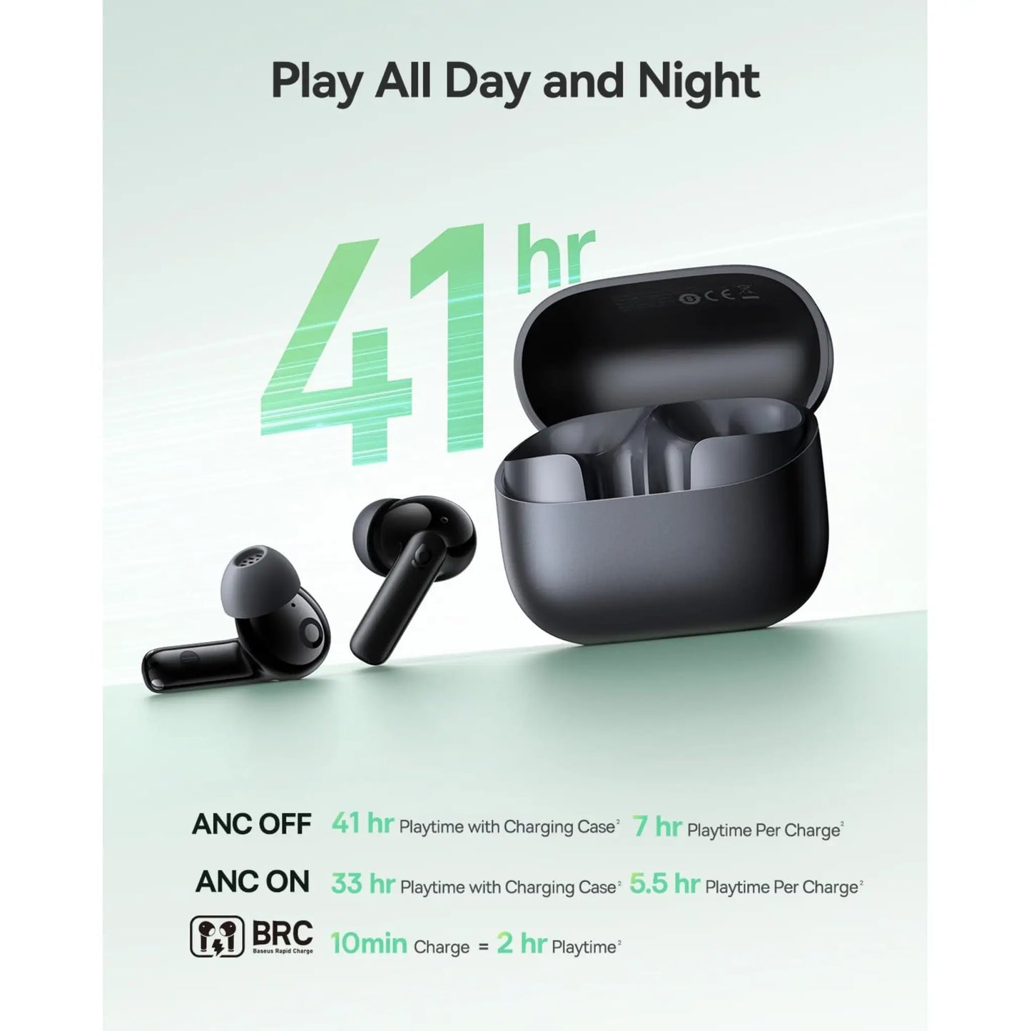 Baseus Bass BP1 NC Wireless Earbuds | Hybrid ANC, 41H Playtime, Bluetooth 6.0