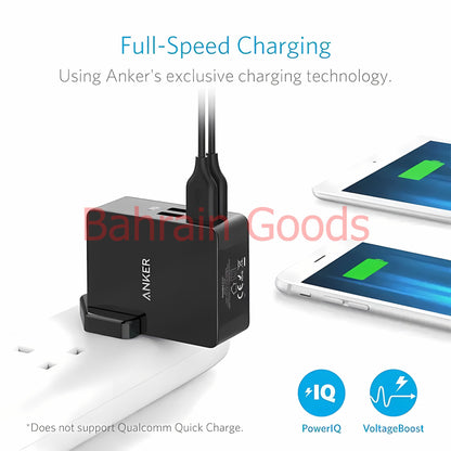 Anker PowerPort, Wall Charger With 4 Ports Lite Charger, 27W