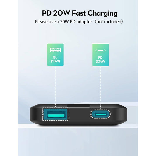 Ravpower RP-PB1236 PD20W 10000mAh 2-Port power bank Black