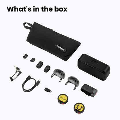 Insta360 Mic Pro Wireless Microphone 2 TX 1 RX  + Charging Case