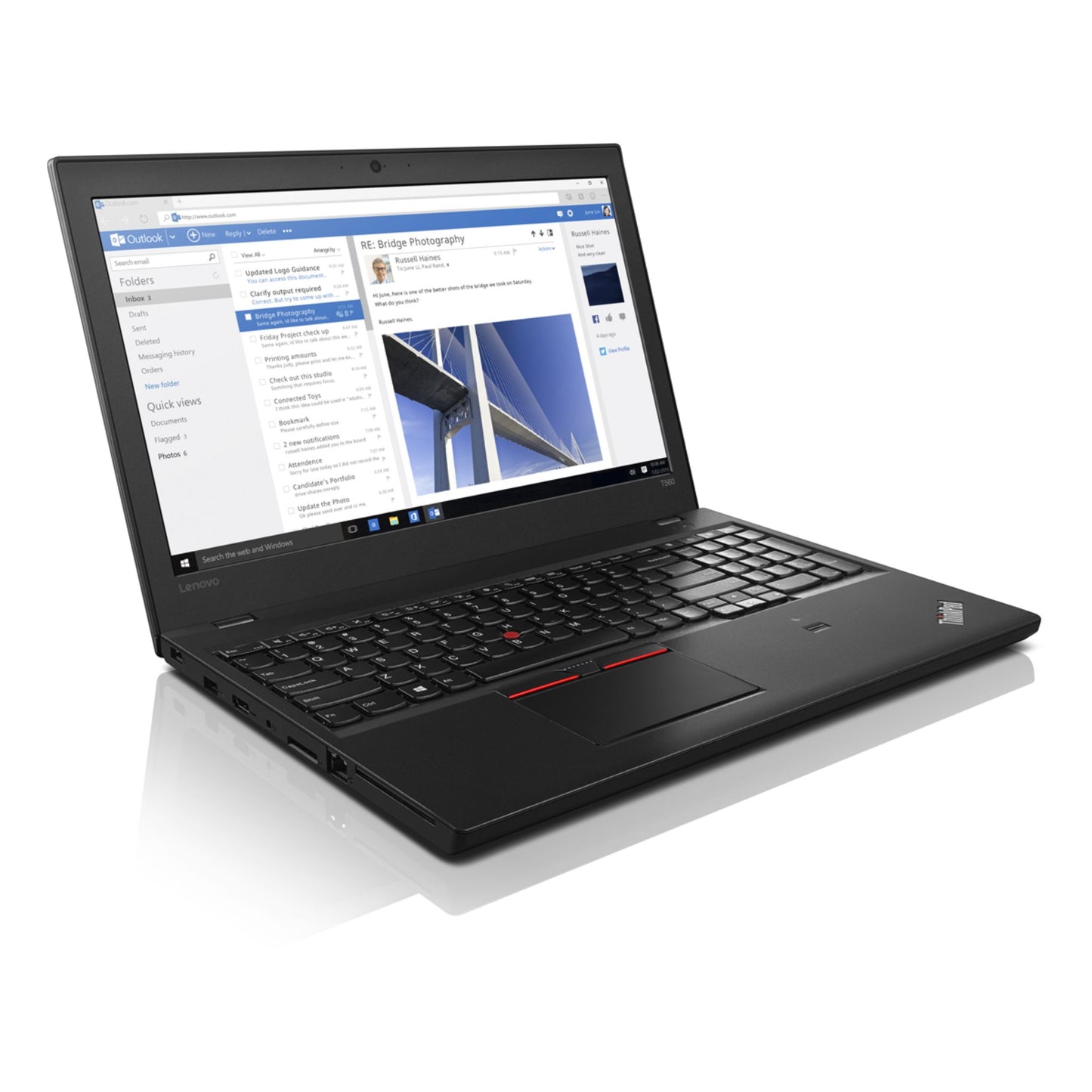 Lenovo ThinkPad T560 Laptop, 15.6-inch 6th Gen Intel Core i7