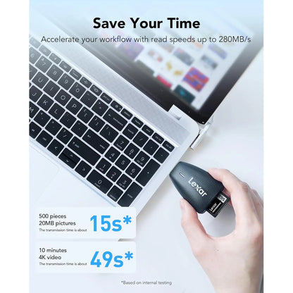 Lexar SILVER PRO 512GB SDXC UHS-II V60 SD Card – 280MB/s Read Speed
