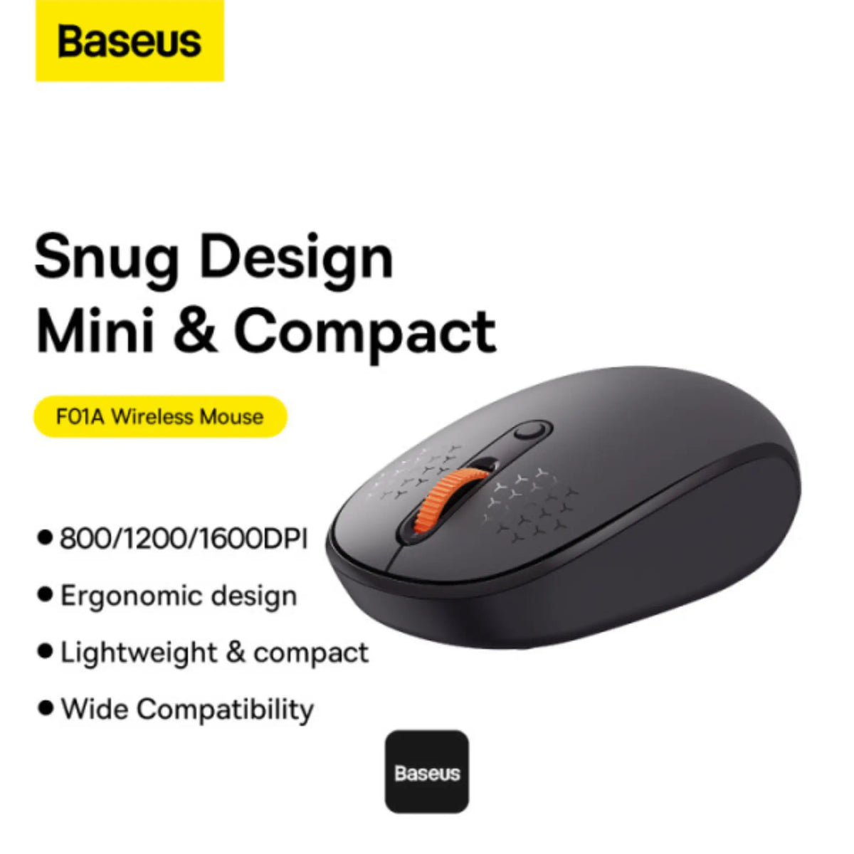 Baseus K01B Wireless Tri-Mode Keyboard + F01A Wireless Mouse Combo – Silent US Layout, Bluetooth 5.0 & 2.4G, 800/1000/1600 DPI – Gray