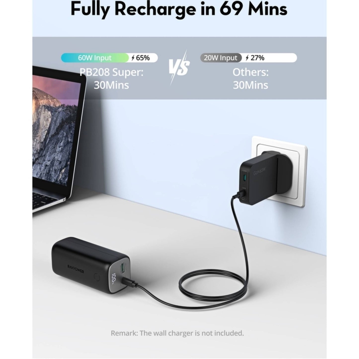 RavPower RP-Pb208 Pioneer 10,000mAh 30W 2-Port Power Bank