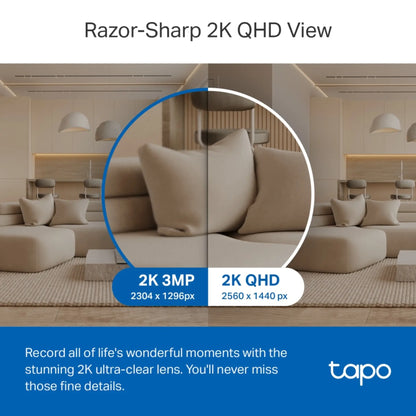 TP-Link Tapo C220 2K 4MP WiFi Security Camera | Pan Tilt AI Camera with Night Vision