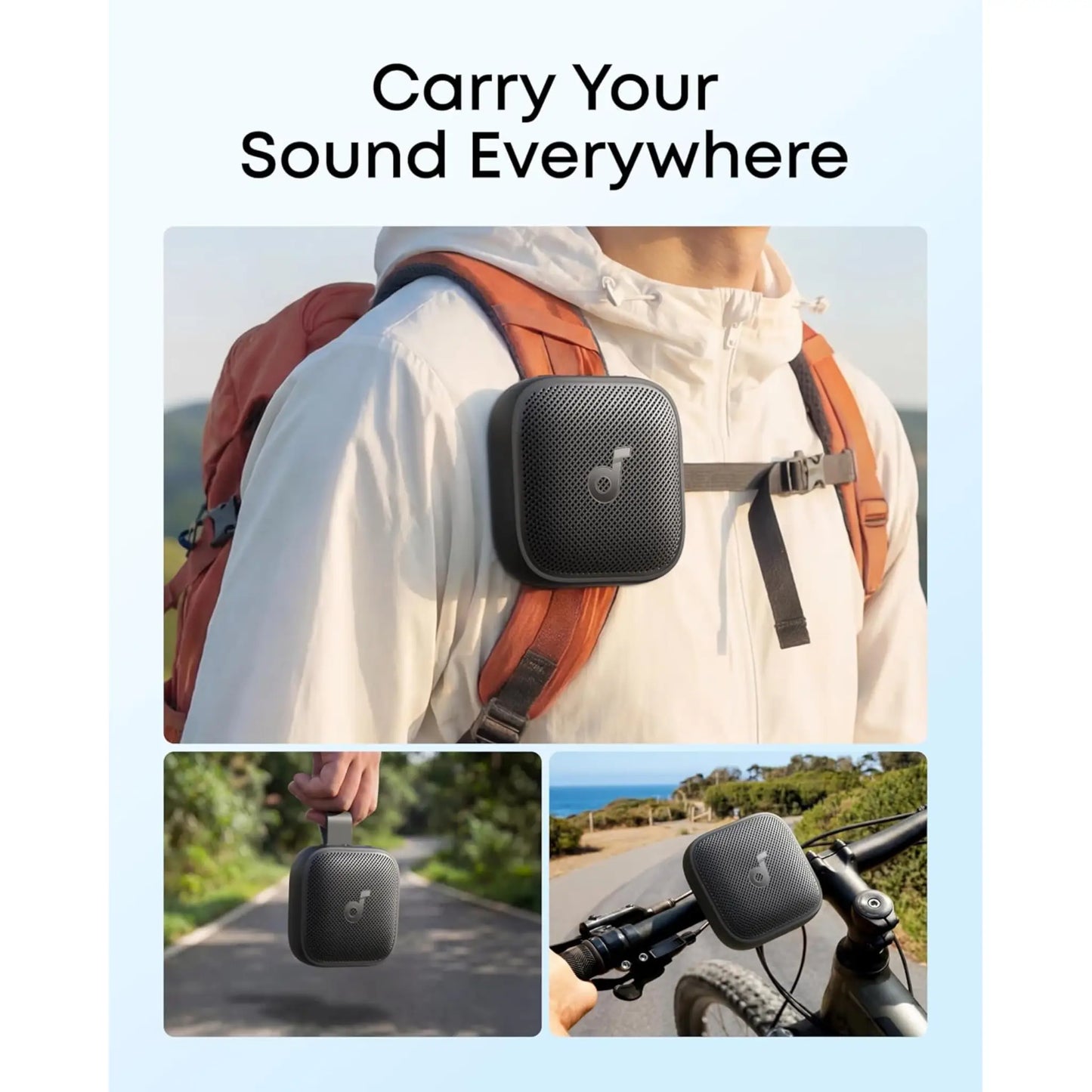 soundcore Boom Go 3i Portable Bluetooth Speaker | 15W BassUp 2.0 | IP68 Waterproof