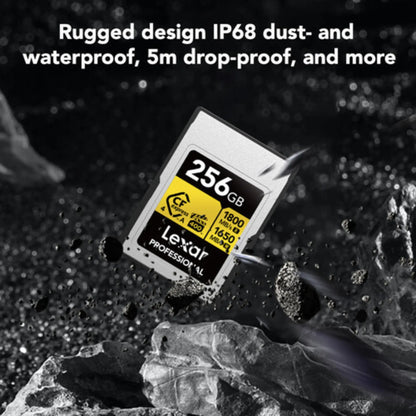Lexar 256GB CFexpress 4.0 Type A GOLD Memory Card – 1800MB/s 8K Video