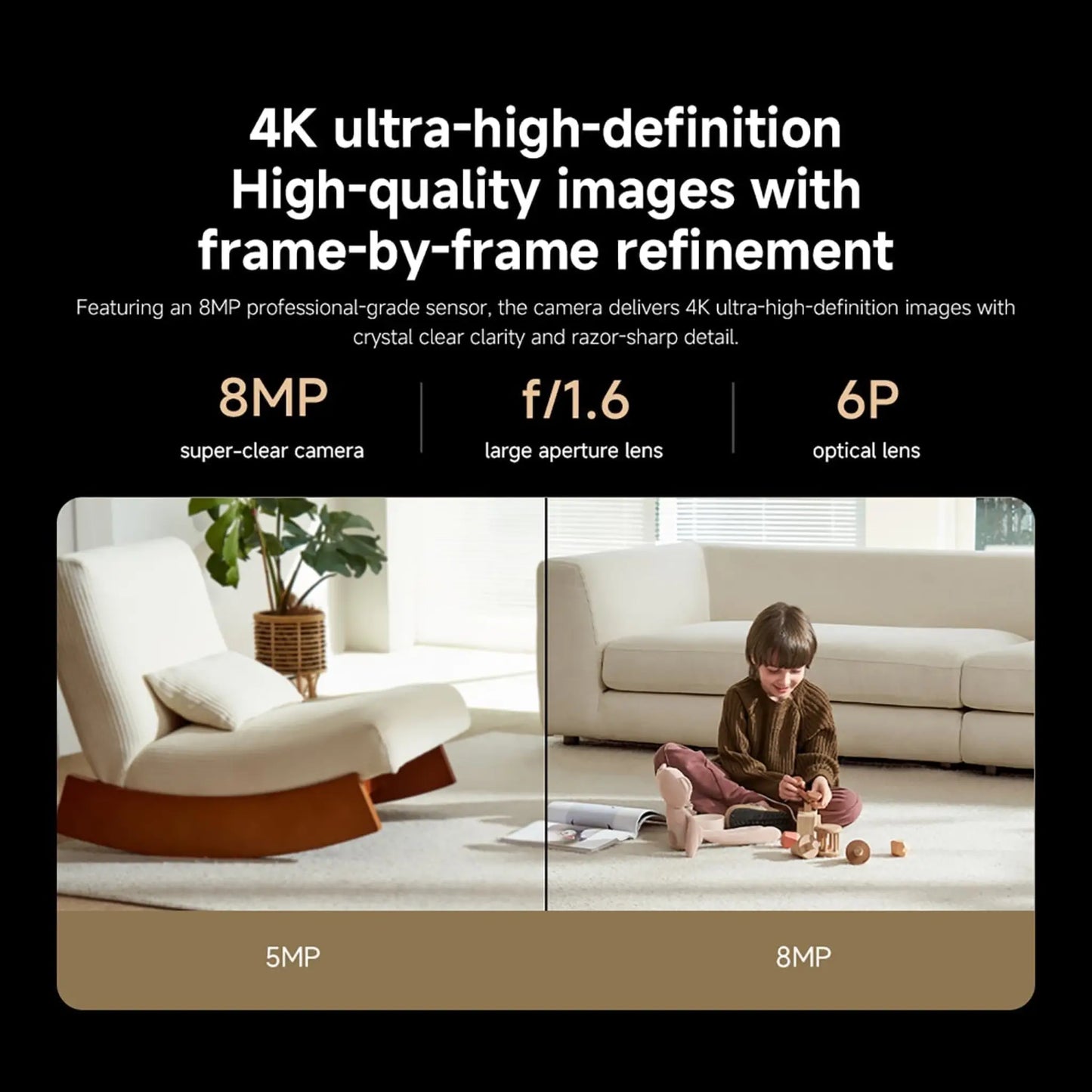 Xiaomi Smart Camera C701 8MP 4K HDR | AI Detection, Baby Cry & Pet Tracking | Indoor Security Camera