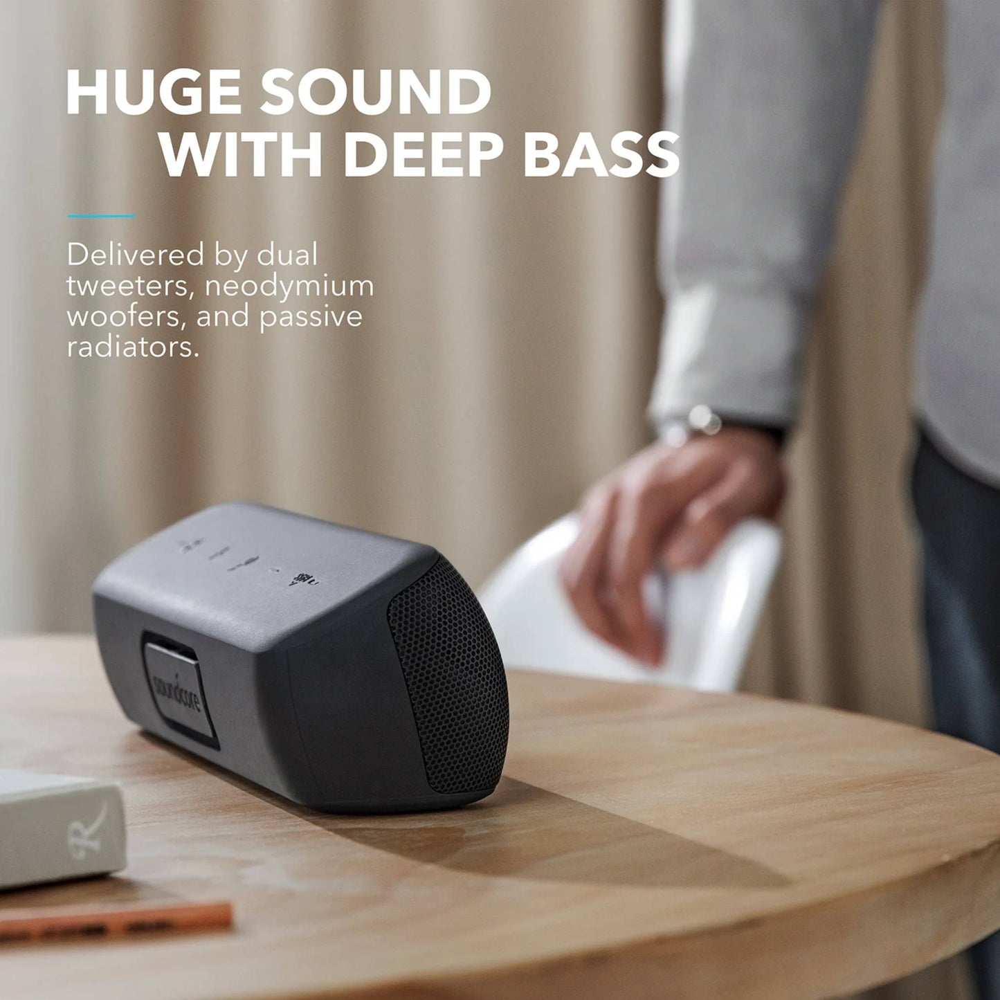 Soundcore Motion+ Bluetooth Speaker | 30W Hi-Res Audio, IPX7 Waterproof
