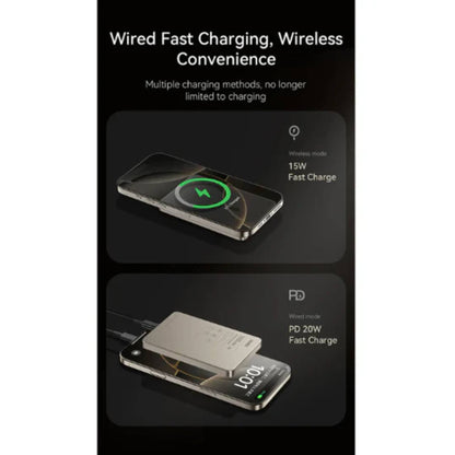 LANEX N36 5000mAh MagSafe Wireless Power Bank PD20W Ultra Thin Fast Charger