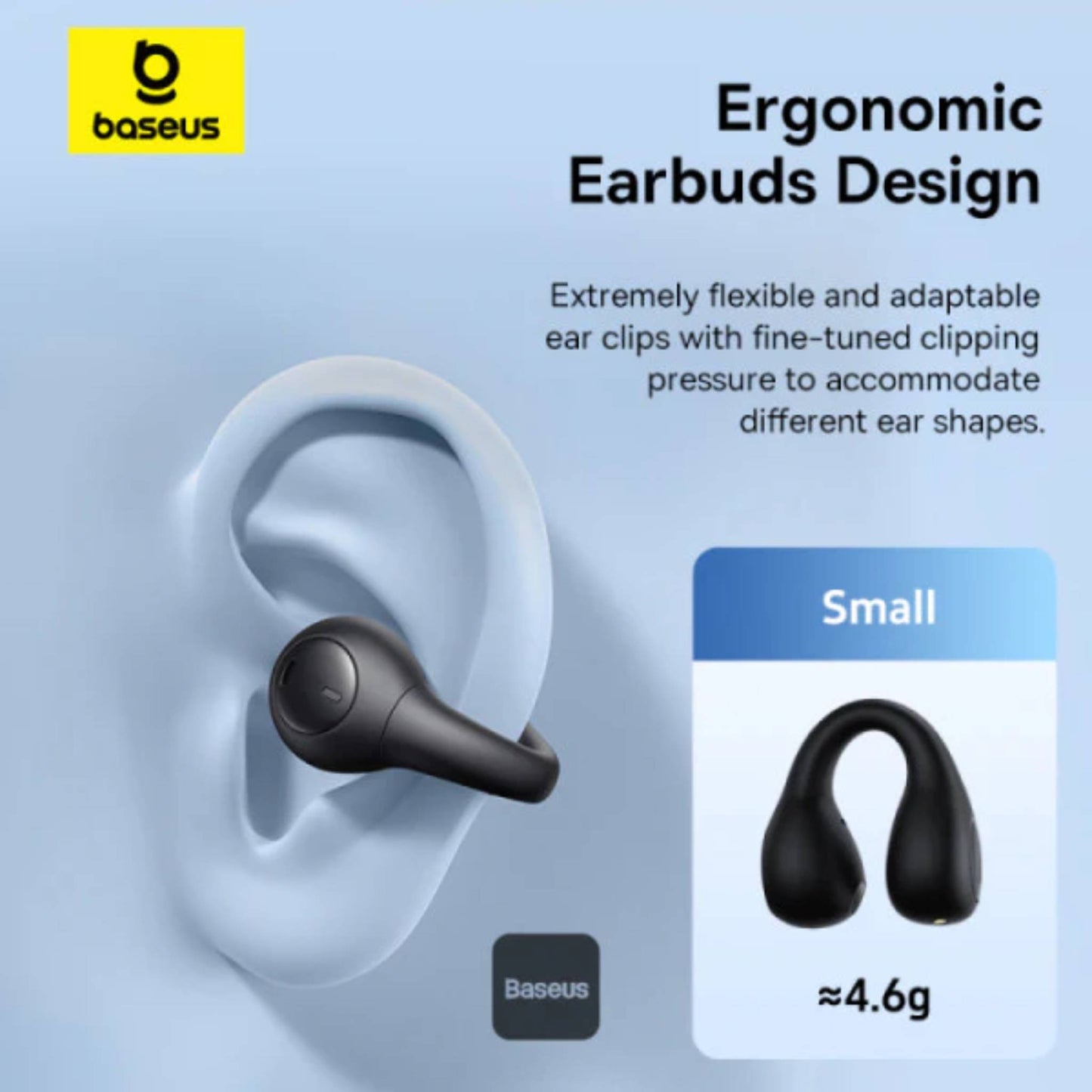Baseus Bass 15 Clip Open-Ear True Wireless Earphones Cluster