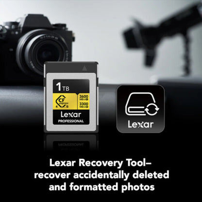 Lexar 1TB CFexpress 4.0 Type B GOLD Card – 3600MB/s 8K Video