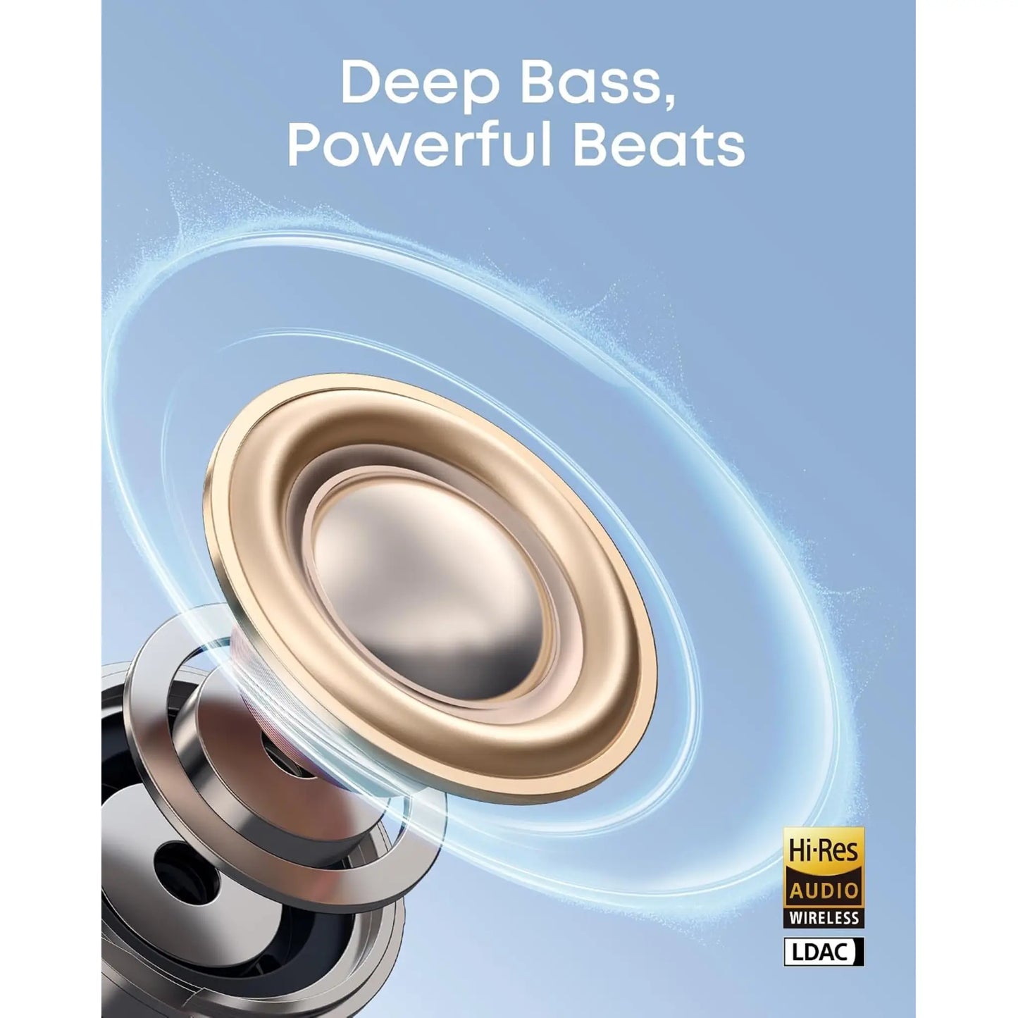 soundcore C50i Open-Ear Clip-On Earbuds with AI Calls
