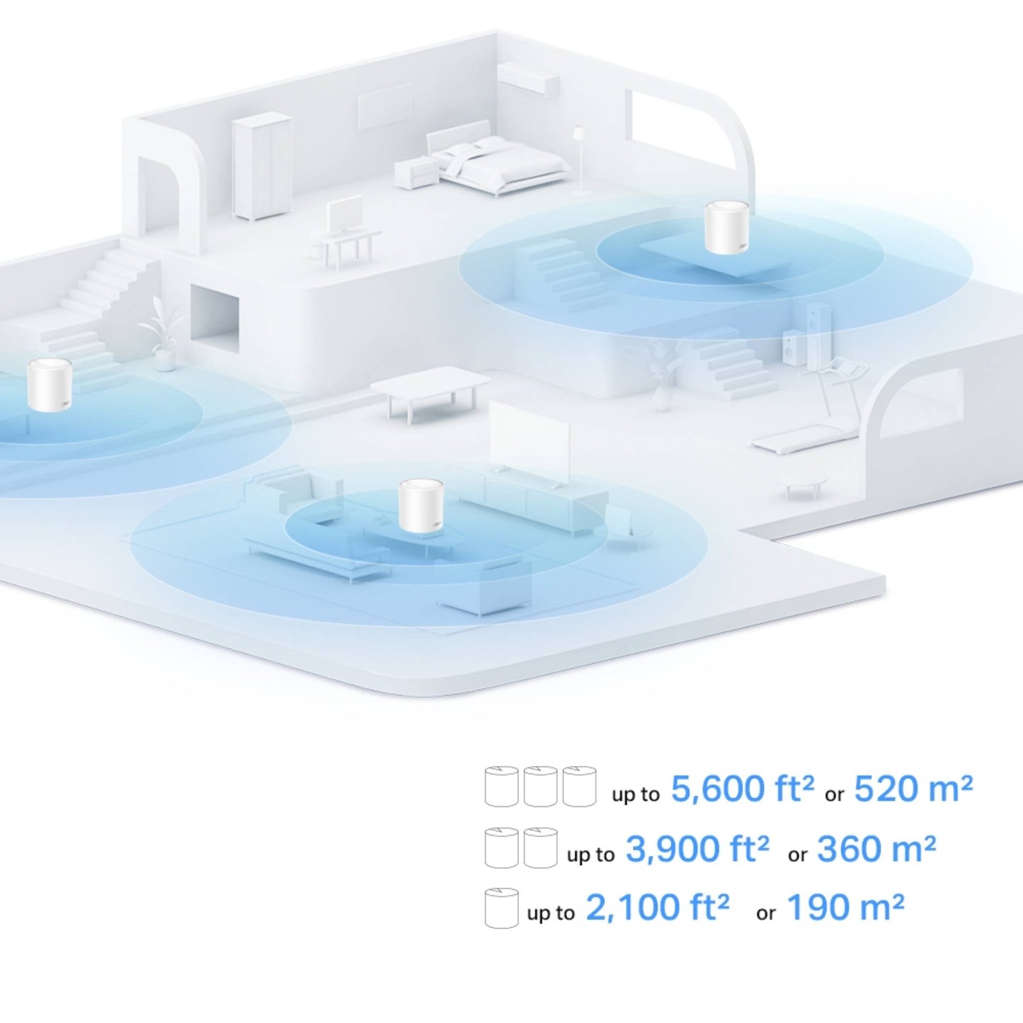 TP-Link Deco X10 AX1500 Mesh Wi-Fi 6 System with 3-PACK | Whole Home Coverage