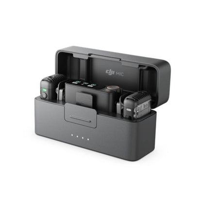 DJI Mic 2 Wireless Microphone Kit, 2 TX, 1 RX, 250m Range, 18 Hour Battery, Black