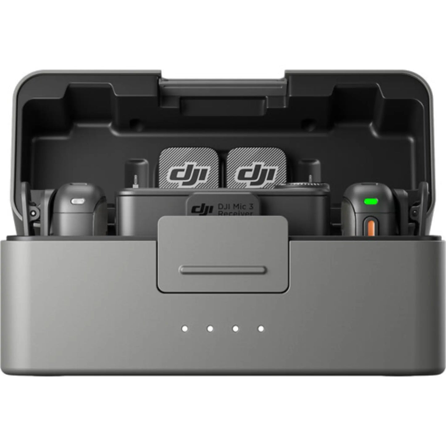 DJI Mic 3 Wireless Microphone (2 TX + 1 RX) with Charging Case – 28H Battery for iPhone, Android & Camera