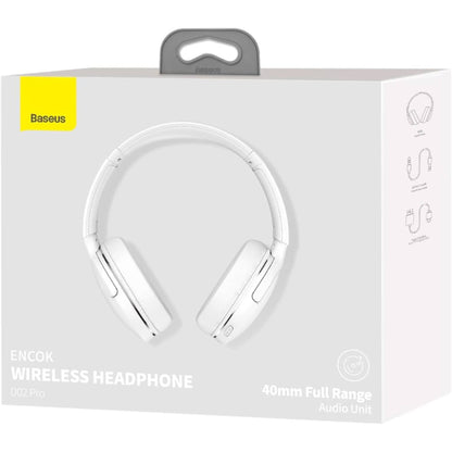 Baseus Encok Bluetooth Headphone Over Ear, D02 Pro Wireless Headphone With Soft Cushion & Foldable, 50H Playtime Gaming Headphones V5.3