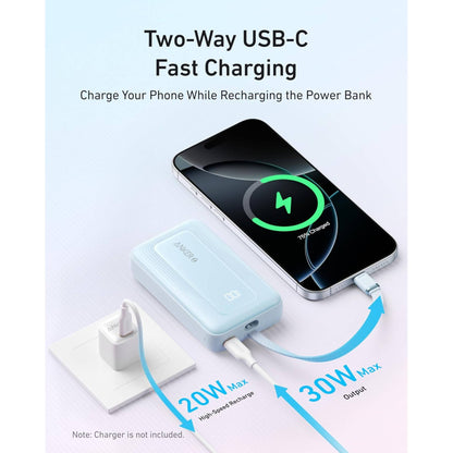 Anker Zolo Power Bank (10K, 30W) with a 5.4-inch (13.7 cm) built-in USB-C cable