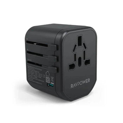 RAVPower 5 in 1 Premium (Black) | Travel Combo | Bundle with 10000 mAh Power Bank