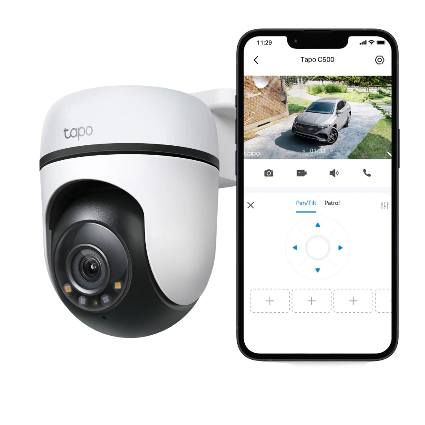 TP-Link Tapo C500 Outdoor Pan Tilt Security WiFi Camera 1080P