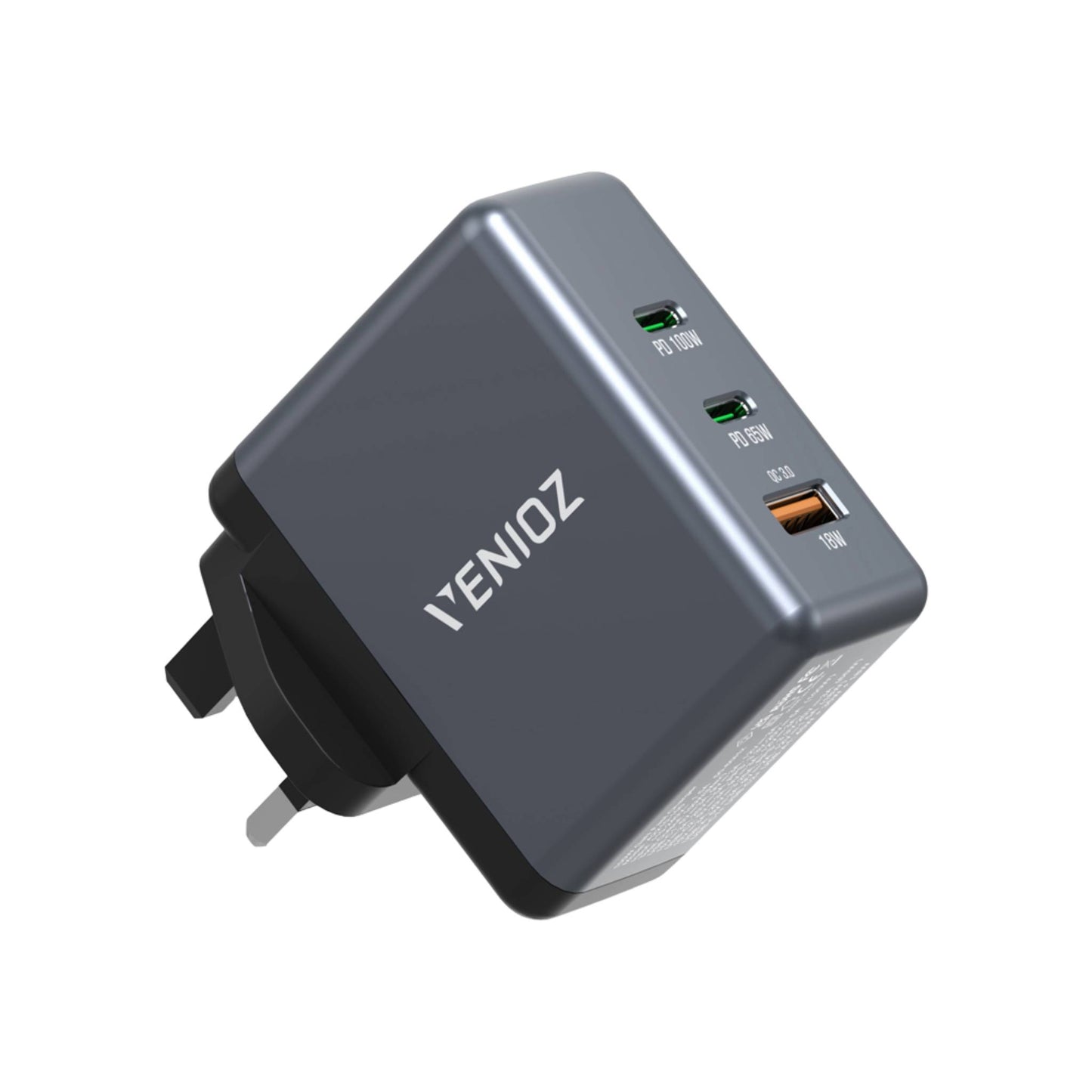 G-Tab VWC 100W GaN Fast Charger | USB-C PD & QC Fast Charging