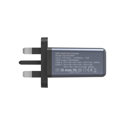 G-Tab VWC 65W GaN Fast Charger | USB-C PD Quick Charging Adapter