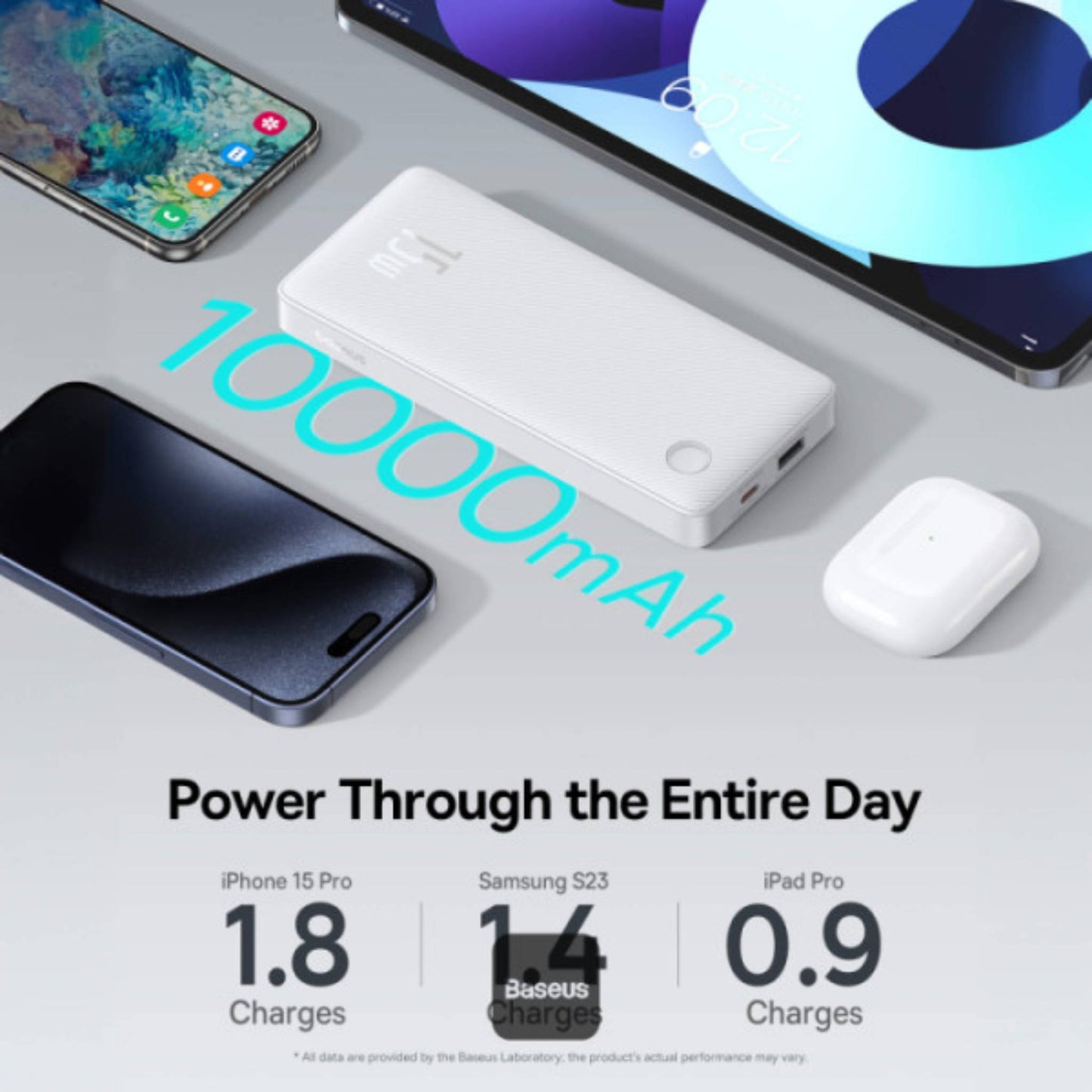 Baseus Airpow Lite 10000mAh Fast Charge Power Bank 15W With Type-C and USB-A Port