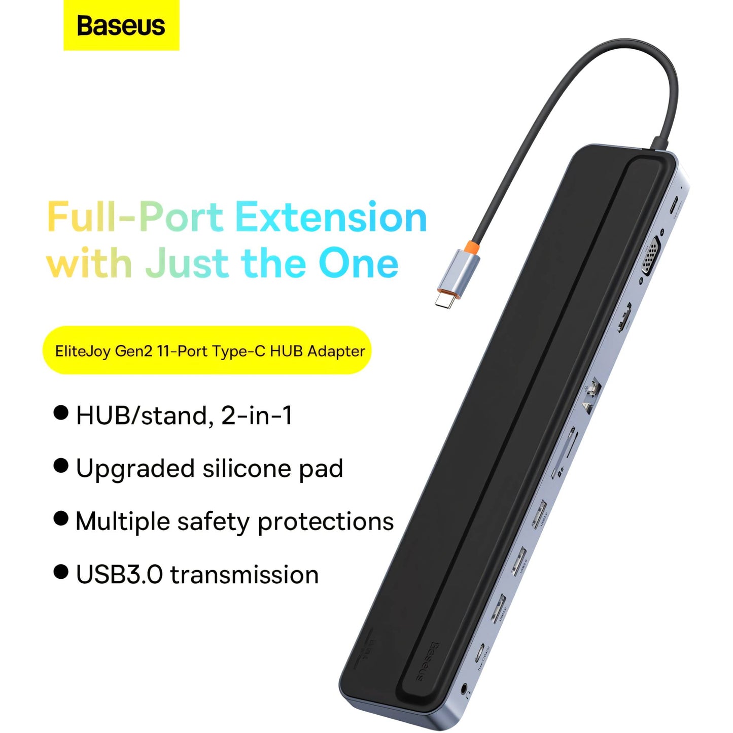 Baseus Elitejoy Gen-2 11-Port Type-C HUB Adapter
