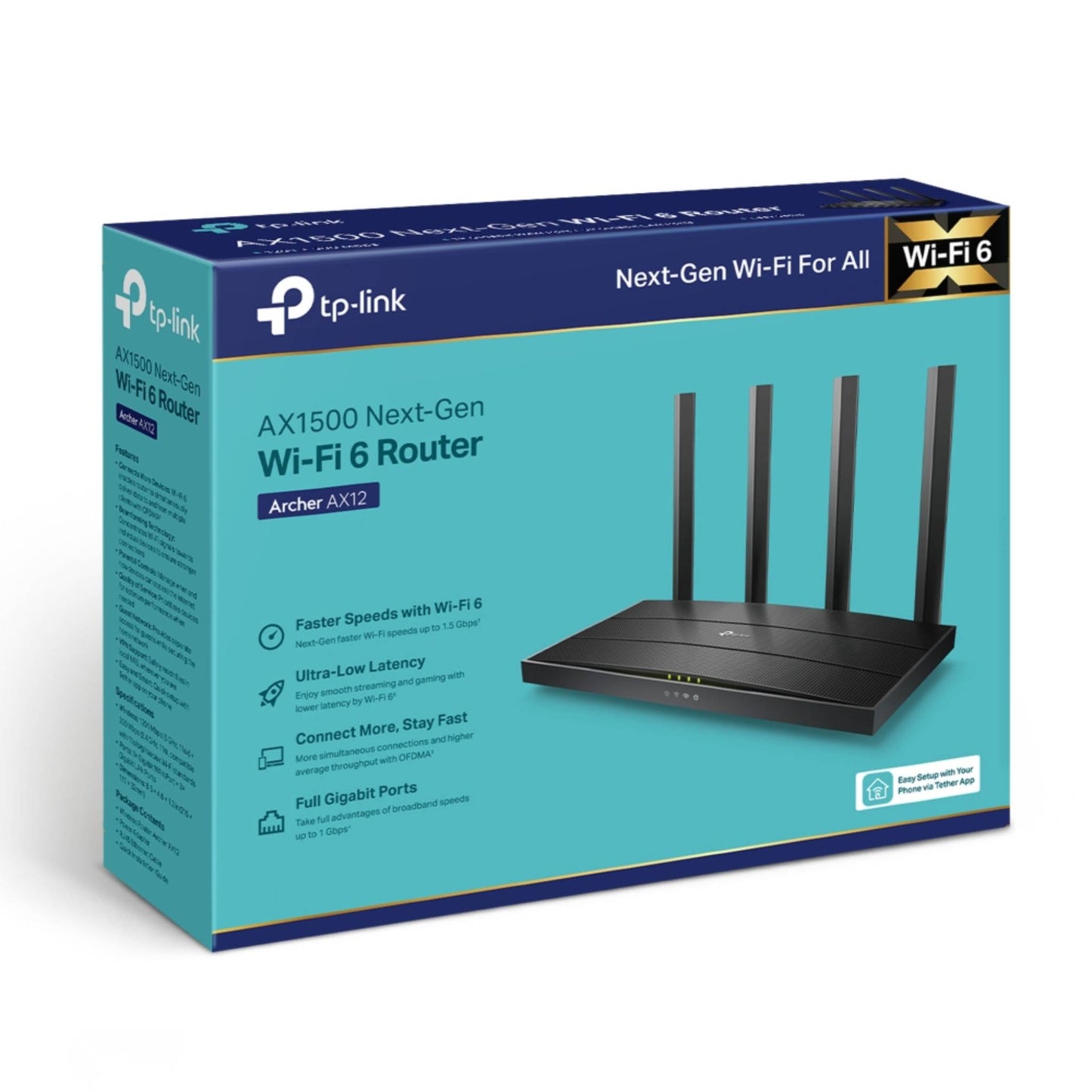 TP-Link Archer AX12 AX1500 Wi-Fi 6 Router | Dual-Band