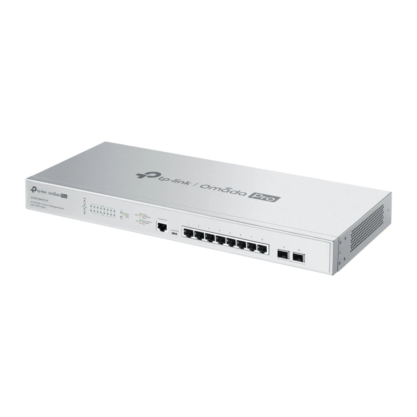 TP-Link Omada Pro S5500-8MHP2XF 2.5G PoE+ Managed Switch