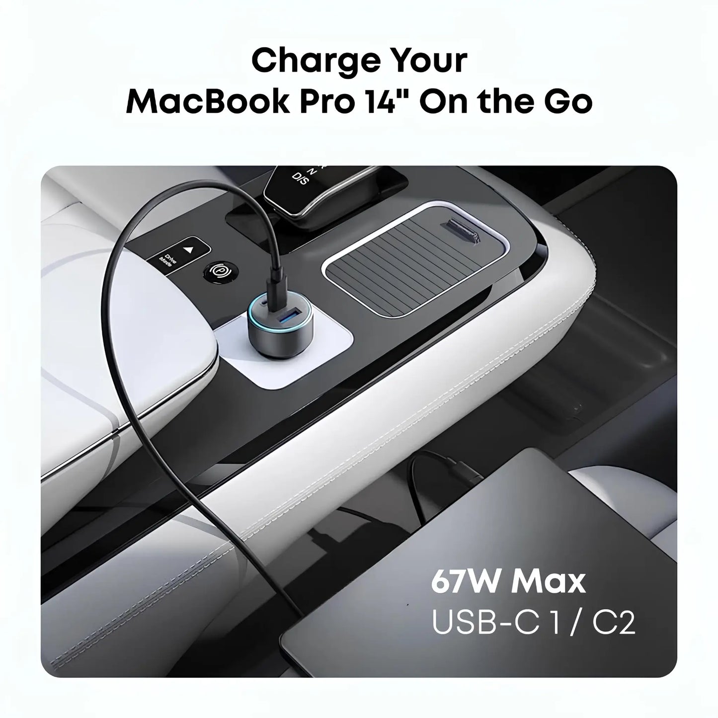 Anker 335 Car Charger 67W 3-Port USB-C & USB-A Fast Charger
