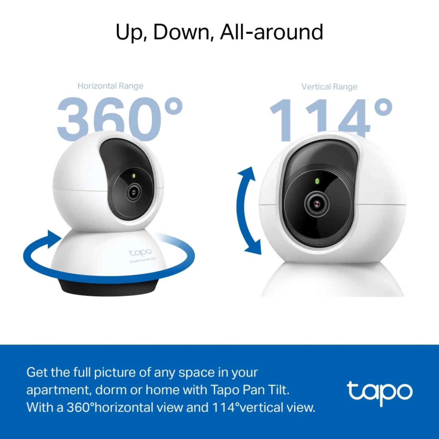 TP-Link Tapo C220 2K 4MP WiFi Security Camera | Pan Tilt AI Camera with Night Vision
