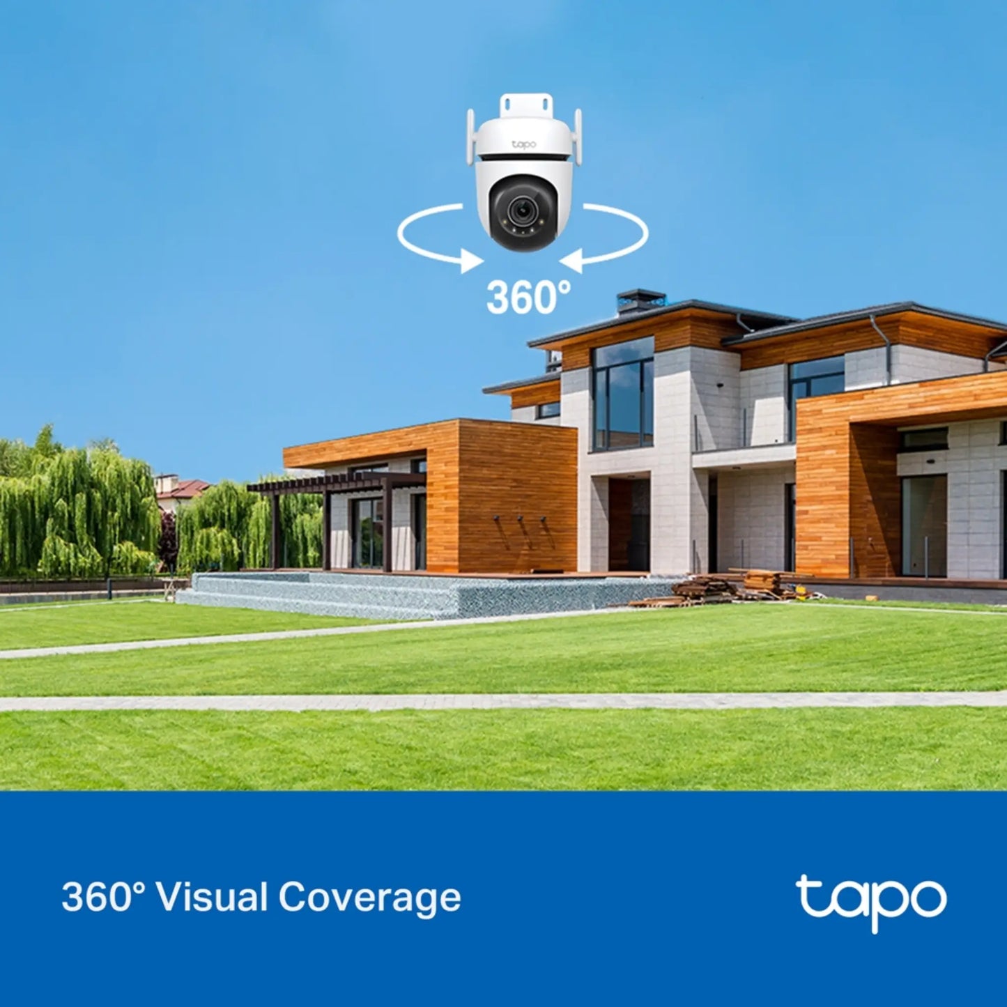 TP-Link Tapo C520WS Outdoor WiFi Camera 2K QHD | 360° Pan Tilt Security Cam