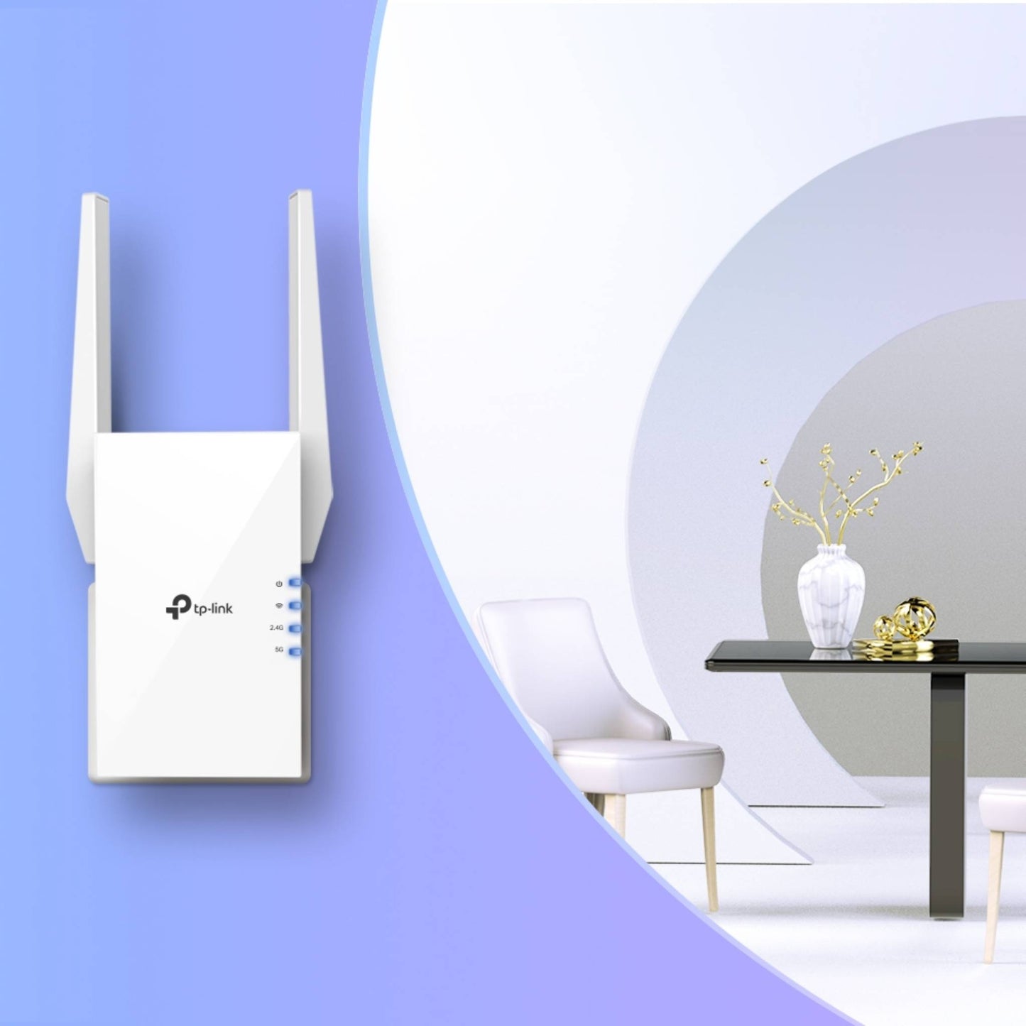 TP-Link RE505X AX1500 Wi-Fi 6 Range Extender | OneMesh, Gigabit Port