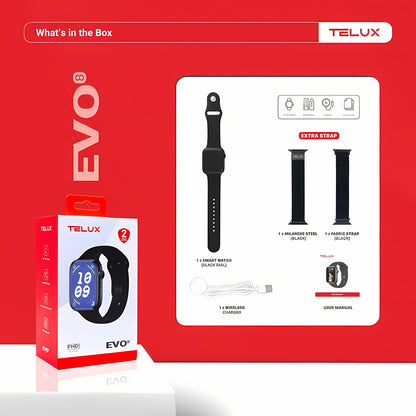 TELUX EVO 8 Smart Calling Watch with 1.91” FHD Display