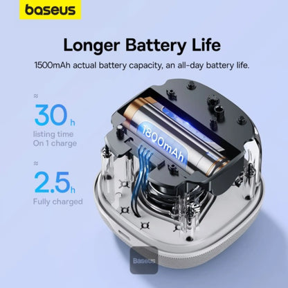 Baseus AeQur V2 Portable Wireless TWS Speaker Moon White | 30H Playtime Bluetooth Speaker