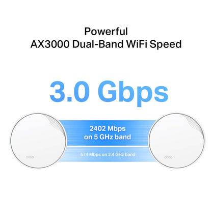 TP-Link Deco X50-PoE AX3000 Mesh WiFi 6 Router | PoE | (3-PACK)