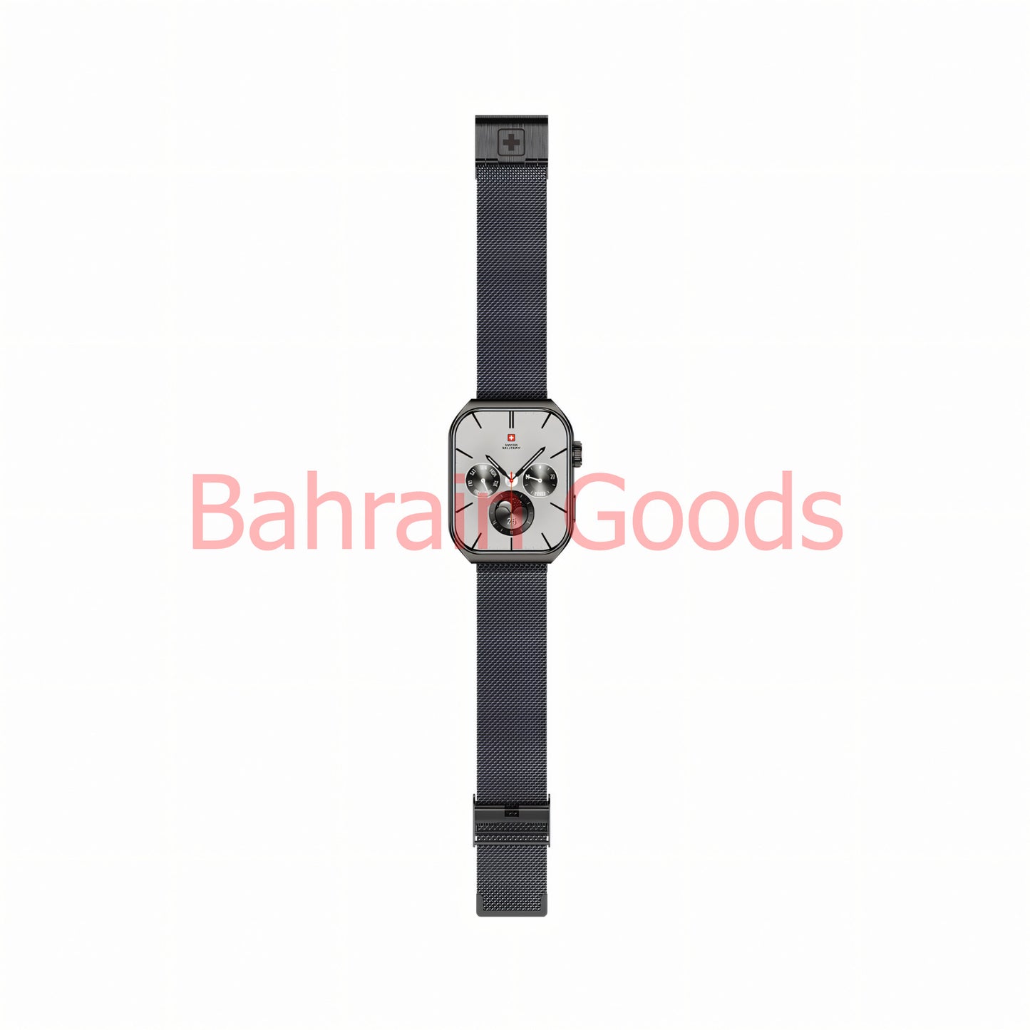 Swiss Military Smart Watch Alps 3 | Silver Stainless Steel and | Gun Metal Steel Strap Bahrain Goods