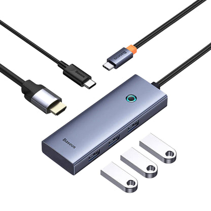 Baseus Ultrajoy Series 5-Port Hub Docking Station Space Grey