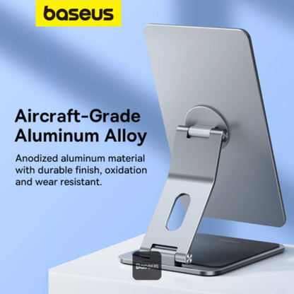 Baseus Mag Stable Magnetic Tablet Stand for iPad 12.9 | 360° Rotatable & Foldable Holder – Grey