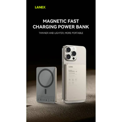 LANEX N36 5000mAh MagSafe Wireless Power Bank PD20W Ultra Thin Fast Charger