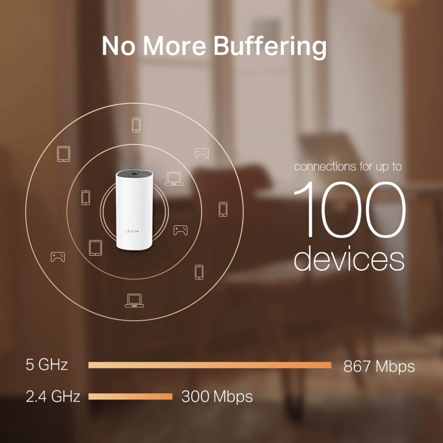 TP-Link Deco M4 AC1200 Mesh Wi-Fi System | Whole Home Coverage | 3-PACK