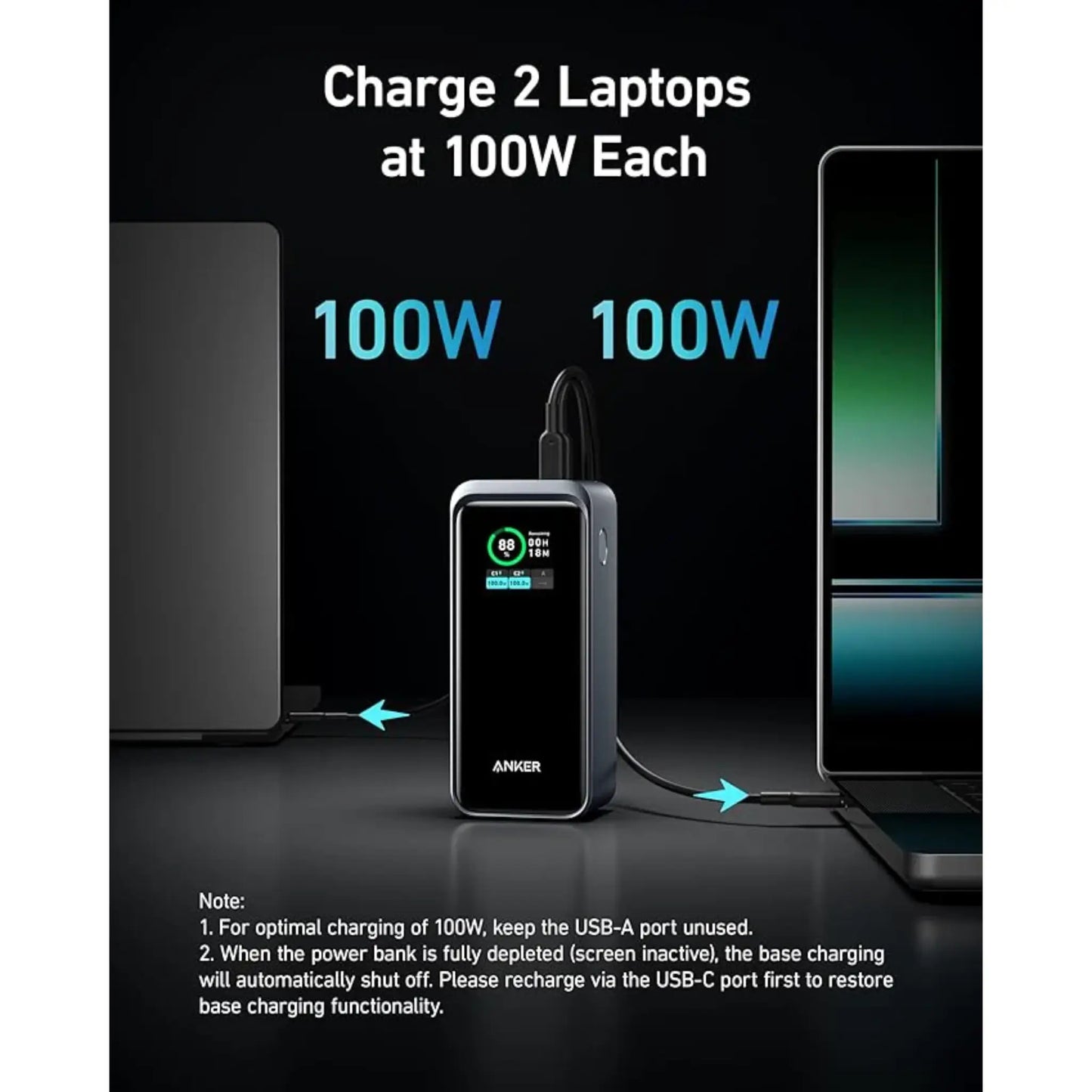 Anker Prime 20,000mAh 200W Power Bank A1336 | 100W USB-C Fast Charging